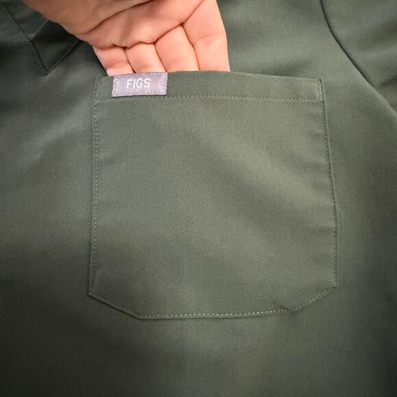 Figs Caterina scrub top Moss Green PO #3075 sz XXS nurse medical - Picture 6 of 8